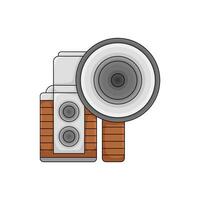 camera foto met bliksem illustratie vector