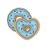 zoet donut illustratie vector