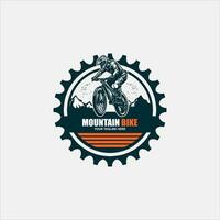 berg fiets logo embleem vector beeld