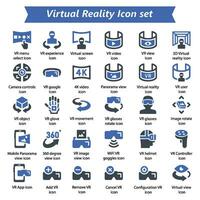 virtual reality-pictogramset vector