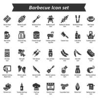 barbecue pictogramserie vector