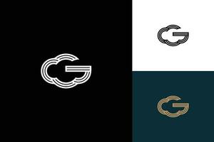 brief g monogram vector logo ontwerp