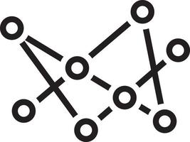 lijn pictogram voor verbinding vector