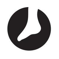 voet en zorg pictogram logo sjabloon voet en enkel gezondheidszorg vector