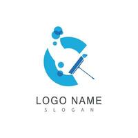 schoonmaak logo sjabloon vector symbool natuur