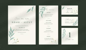 abstract waterverf bruiloft uitnodiging sjabloon. reeks van bruiloft briefpapier. luxe kaart en poster achtergrond. vector