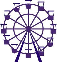 Purper carrousel vector illustratie Aan wit achtergrond.