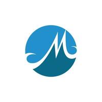 m briefsjabloon logo vector