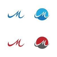 m briefsjabloon logo vector