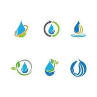 waterdruppel logo sjabloon vector