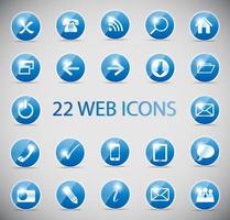 glans glanzende computer pictogram vectorillustratie vector