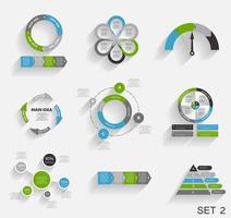 verzameling infographic sjablonen voor zakelijke vectorillustratie vector