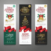 merry christmas banner verticale achtergrond, vectorillustratie vector