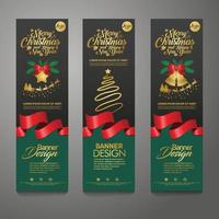 merry christmas banner verticale achtergrond, vectorillustratie vector