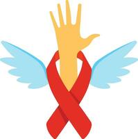 helpen AIDS en hiv mensen illustratie vector