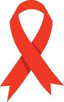 rood lint van AIDS en hiv campagne vector