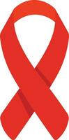 rood lint van AIDS en hiv campagne vector