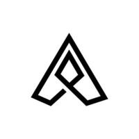 ap brief logo ontwerp bedrijf ap logo vector