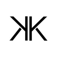 alfabet brieven monogram logo kk of k vector