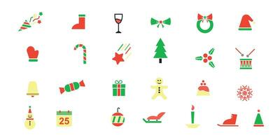 verzameling van Kerstmis vector pictogrammen, perfect voor een Kerstmis thema.