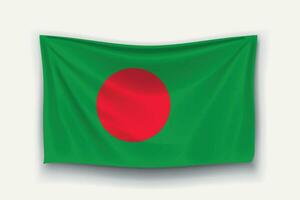 vlag van bangladesh vector