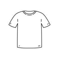 Mannen t-shirt geïsoleerd Aan een wit achtergrond. vector hand getekend illustratie in tekening stijl. perfect voor kaarten, decoraties, logo, divers ontwerpen.