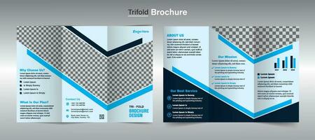 zakelijke drievoud brochure sjabloon vector