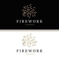 vuurwerk logo, modern abstract ontwerp gemakkelijk kleurrijk vonk, vector sjabloon illustratie