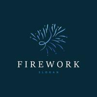 vuurwerk logo, modern abstract ontwerp gemakkelijk kleurrijk vonk, vector sjabloon illustratie