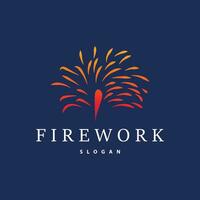 vuurwerk logo, modern abstract ontwerp gemakkelijk kleurrijk vonk, vector sjabloon illustratie