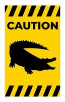 alligator teken, alligator Oppervlakte teken vector