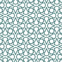naadloos meetkundig patroon met een Islamitisch stijl vector