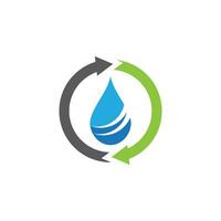 waterdruppel logo sjabloon vector