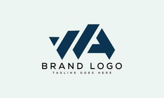 brief wa logo ontwerp vector sjabloon ontwerp voor merk.