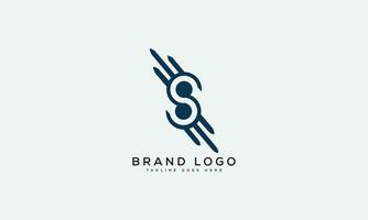 brief s logo ontwerp vector sjabloon ontwerp voor merk.