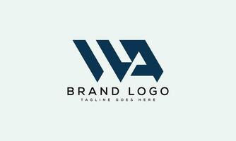 brief wa logo ontwerp vector sjabloon ontwerp voor merk.