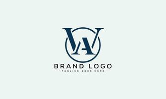 brief wa logo ontwerp vector sjabloon ontwerp voor merk.