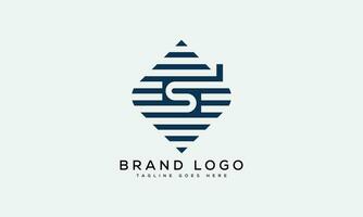 brief s logo ontwerp vector sjabloon ontwerp voor merk.