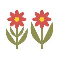 mooi bloem illustratie in pastel kleuren vector