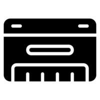 harmonica glyph icoon vector