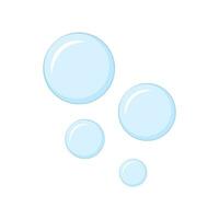 blauw bubbel icoon. zeep bubbel illustratie symbool. bubbel water vector