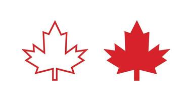 esdoorn- blad icoon. Canada symbool. teken gebladerte vector. vector