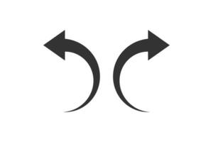 links en Rechtsaf pijl icoon. vorig, De volgende wijzer symbool. teken app knop vector. vector