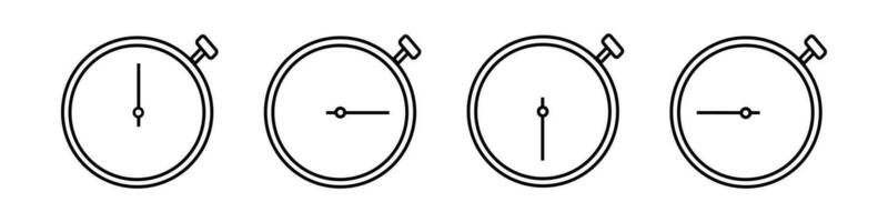 stopwatch icoon. klok symbool. teken timer vector. vector