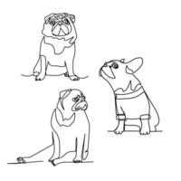 mops vector illustratie