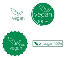 veganistisch voedsel logo icoon. vector illustratie ontwerp.