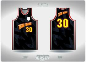 eps Jersey sport- overhemd vector.zwart grijs loopband patroon ontwerp, illustratie, textiel achtergrond voor basketbal overhemd sport- t-shirt, basketbal Jersey overhemd vector