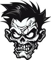 macabre mascotte zombie vector zombie metgezel mascotte vector