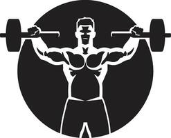 spierkracht vectoren bodybuilding en oefening pictogrammen belichamen geschiktheid elegantie macht beeldhouwen vector pictogrammen presentatie van bodybuilding en oefening in artistiek het formulier