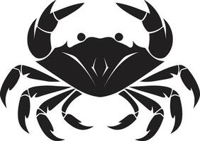 kust- gezagvoerder krab vector ontwerp klauwde verdediger vector krab embleem